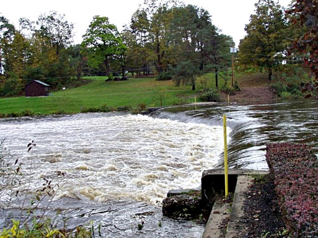 The dam on the West Branch at McConnellsville